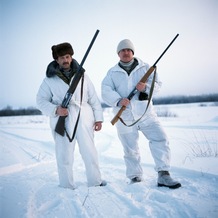 Wolf hunters, Tver region, 1998